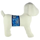 Belly Band for Incontinence - Tiki Cobalt, size L