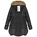 Meaneor Women's Fur-Trimmed Hood Light Down Outwear Thicken Parka Winter Coat