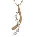 10k Yellow Gold Diamond Accent Journey Fashion Pendant (.023 cttw, H-I Color, I2-I3 Clarity), 18"