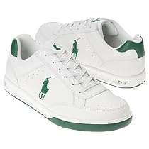 Polo Ralph Lauren Men's Roster 3 Fashion Sneaker,White/Green,10 D US