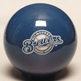 Official Licensed MLB Milwaukee Brewers Billiard Pool Table Cue Ball / 8 Ball