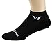 Swiftwick - PURSUIT ZERO, No-Show Socks for Running and Golfing, Black, Large