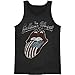 Rolling Stones Men's American Tour Mens Tank Black