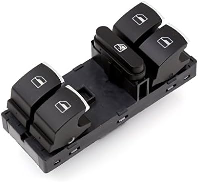 Xtremewarez Chrome Driver Side Master Window Switch For VW Jetta Golf GTI MK6 Passat B6