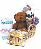 Baby Gift Basket for Newborn, Mom and Dad (Baby Boy)