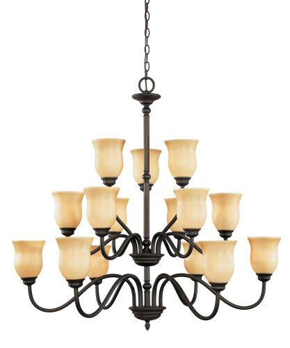 World Imports 5363-99 Auburndale 3 Light Wall Sconce, Wrought Iron