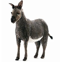 Hansa Ride-On Donkey Stuffed Plush Animal, Small
