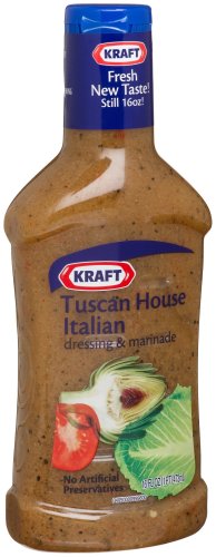 Kraft Tuscan House Italian Dressing & Marinade, 16-Ounce Plastic Bottles (Pack of 6) by Kraft