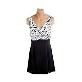 It Figures! Slender Thighs Collection Simple Leaf Swimdress Swimsuit