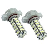 2pcs 68-SMD H16 5202 9009 Camaro 12V LED Fog Light or DRL bulbs - Xenon White by EZ Motoring