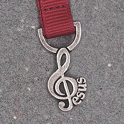 Music Treble Clef Multi-Ribbon Bookmark