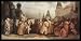Vyacheslav Grigorievich Black (Palm Sunday in Moscow at the time of Tsar Alexei Mikhailovich) Gold Wood-Mounted Art Poster Print - 13" X 19"