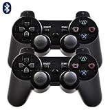 ATC 2x PS3 Playstation 3 Wireless Dual Shock 3 Sixaxis Controller without USB Charging Cable for PS3 with Wide operating voltage range