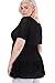 Womens Fashion Colors Paneled Three Quarter Knit Tee Top USA (Plus Size)