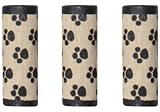 JHB International 361160 Kristal Wick Sassy Silkies Fabric Beads Paw Print 1-Inch Tan