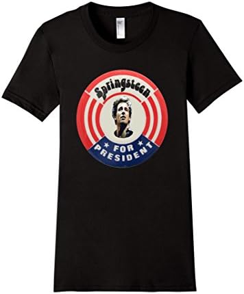 Women's Springsteen For President Tee Shirt XL Black