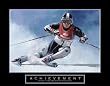 Achievement - Skier, Motivational Poster