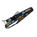 Lanyard keychain or id holder detachable clip. Extra thick band great raised lettering on the 
lanyard. You will not be disappointed with this product. No vinyl/plastic ticket holder included.