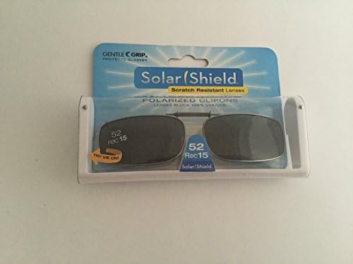 Solar Shield Driving Lens 52 Rec 15 Full Frame Polarized Clip on Sunglasses 100% Uva/uvb Protection
