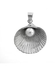 Clevereves 14K Gold Pendant White Gold Shell with Pearl 10 - Gram(s)
