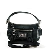 NEW AUTHENTIC COACH POPPY SIGNATURE GROOVY SHOULDER BAG (Black/Silver)