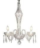 WATERFORD CRYSTAL COIL CHANDELIER 3 ARM