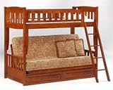 Spice Futon Bunk Bed 3 Colors Spice Youth Collection