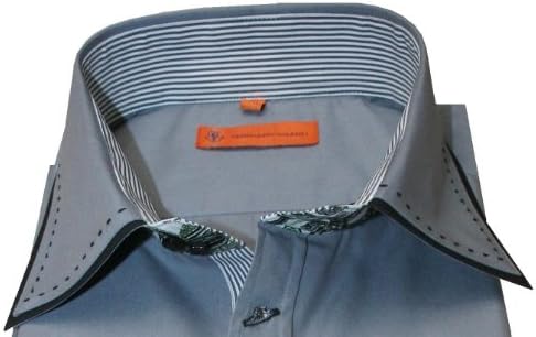 100 % Cotton Mens Shirt Slim Cut, Grey