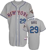 Ike Davis Jersey: Adult Majestic Road Grey Authentic Cool Base&Atilde;&cent;"&Acirc;&cent; New York Mets Jersey with 50th Anniversary Patch