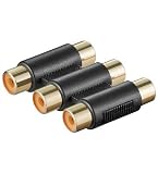 Produkt-Bild: Adapter Cinch/Chinch 3 x Cinch Buchse auf 3 x Cinch Buchse Vergoldet