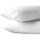 AllerEase Cotton Allergy Protection Pillow Protector, Set of 2