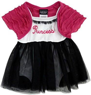 Baby GlamInfant Girl Princess Creeper Tulle Skirt Dress Caplet 2 Piece Set