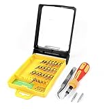 uxcell ドライバーセット　メタル製ドライバー　ハンドツール　携帯式　32点セット