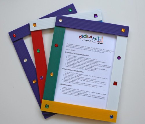 Childrens Toyshop  Toys : Kids Art Frames - Jewel Frames - Multicolor Lightweight Plastic Frames - Standard Size