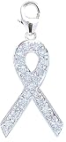 14k Gold Diamond Ribbon Charm (1/10 cttw)