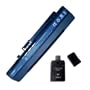 7200mAh 9 cells Replacement Acer Aspire One A110 A150 D150 AOA110 AOA150 AOD250 ZG5 P531H series Laptop UM08A31 UM08A51 UM08A52 UM08A71 UM08A72 UM08A73 UM08A74 UM08A75 UM08B31 UM08B71 UM08B72 UM08B73 UM08B74 w/ a USB All in one Card reader (blue)