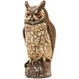 Gardeneer By Dalen OW-6 Natural Enemy Scarecrow Great Horned Owl, 3-PACK