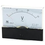 uxcell アナログ電圧計 パネル電圧計　ホワイト　AC0-30V範囲 1.精密さ 44L1