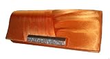 New Diamante Encrusted Satin Evening bag Clutch Purse Wedding