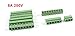 uxcell 7Pcs 9 Pole 5mm Pitch PCB Mount Screw Terminal Block 8A 250V