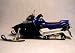 Yamaha Blue RX1 - 1/12th scale snowmobile Diecast