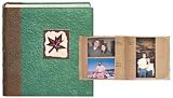 Pioneer Eco Ltd. Series Bound Photo Album, Designer Style Color Covers with Natural Brown Paper Pages, Holds 200 4 x 6 Photos, 2 Per Page.