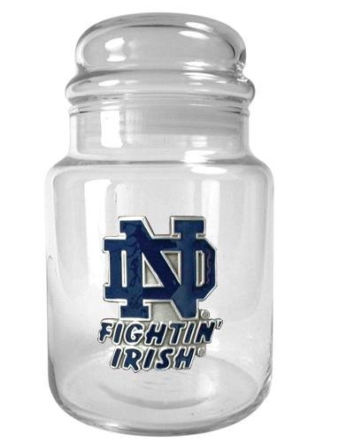 NCAA Notre Dame Fighting Irish 31-Ounce Glass Candy Jar - Primary Logo