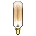 Satco S2420 40 Watt 20 Lumens T9 Incandescent Candelabra Base Soft White 2700K Vintage Cage Gold Coil Design Light Bulb, Dimmable