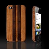 Gekiten iPhone 4 Wood Jacket Cherrywood Mix Wood�yiPhone 4 ��p �ؐ� �W���P�b�g�i�� ������ ���h �V�^���j�z GE-JKTIPN4002-CM1 �摜