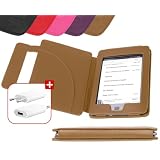 DURAGADGET Schutzh�lle im Buch Stil + USB-Premium EU/DE Ladestecker - ma�gefertigt - f�r den Amazon Kindle TOUCH und TOUCH 3G, BRAUNvon "DURAGADGET"