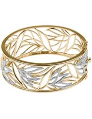 14K Two Tone Gold 1 1/2 ct. Diamond Bangle Bracelet