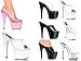 Women's Open Toe Platform Stilleto Slides