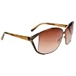 Spy Kaori Sunglasses - Spy Optic Metal Series Casual Eyewear - Antique Brass with Caramel Marble/Bronze Fade