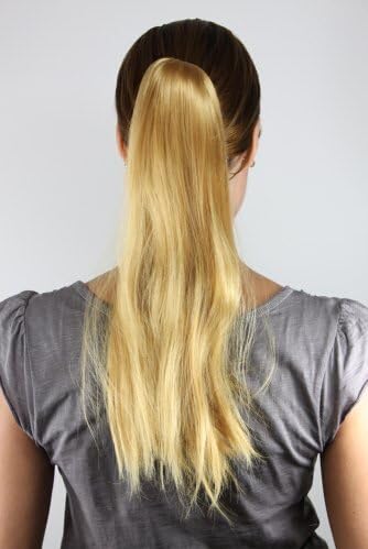 HI GIRL New Fashion Synthesis Women Straight Cosplay Party Blonde Long Hairpiece ponytail costume Wig Wigs